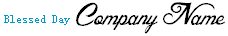 logo template font